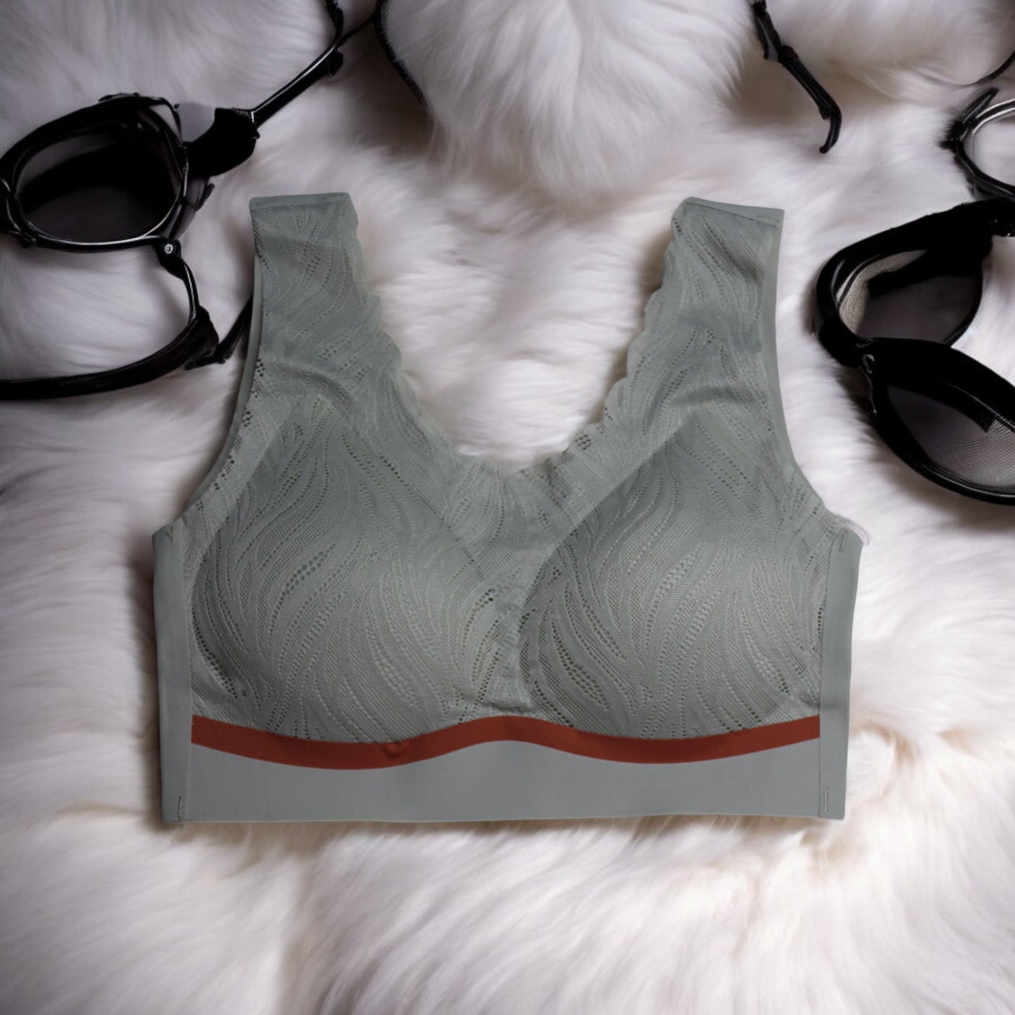 Premium Soft Padded Net Bralette Without Hook