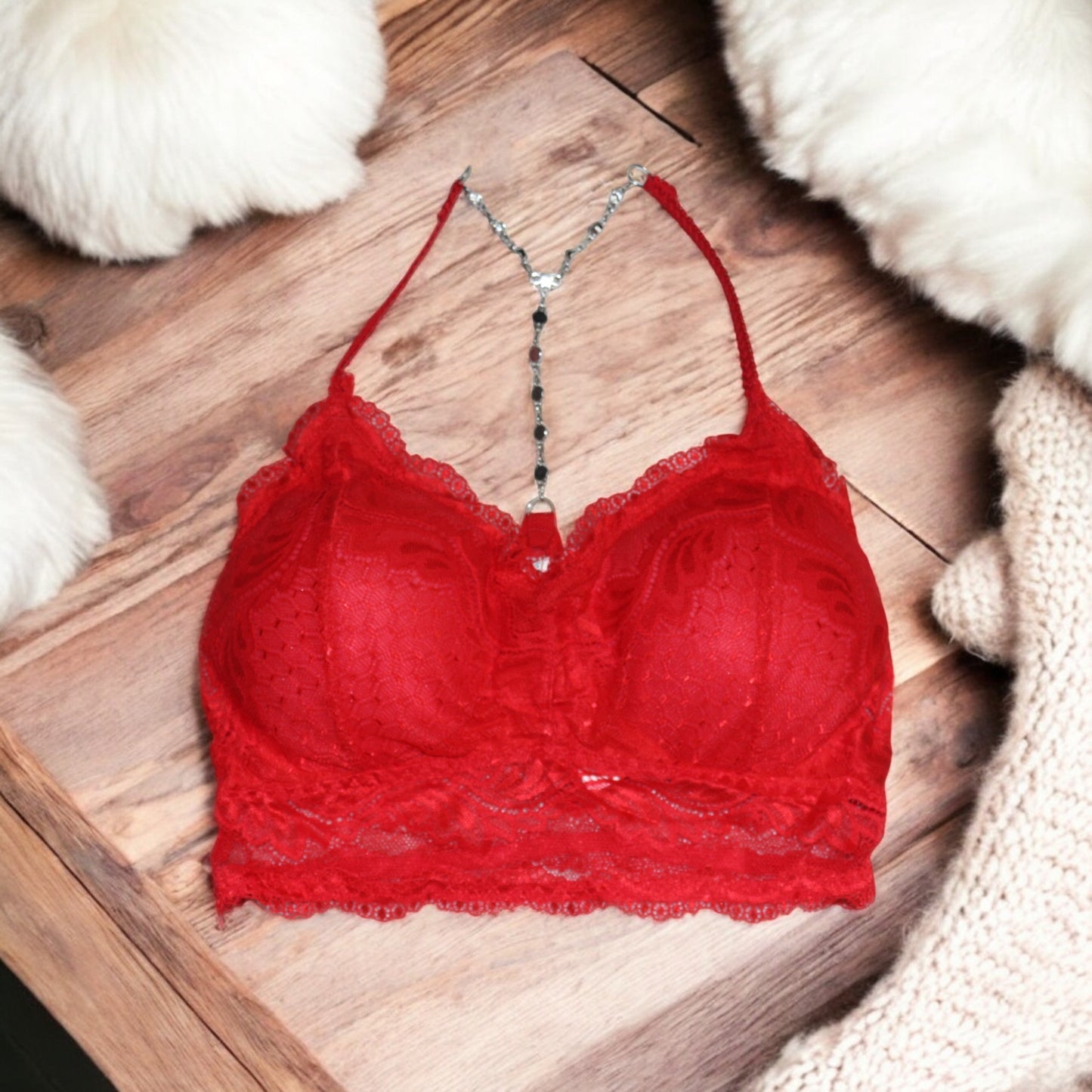 Premium Padded Chain Design Bralette