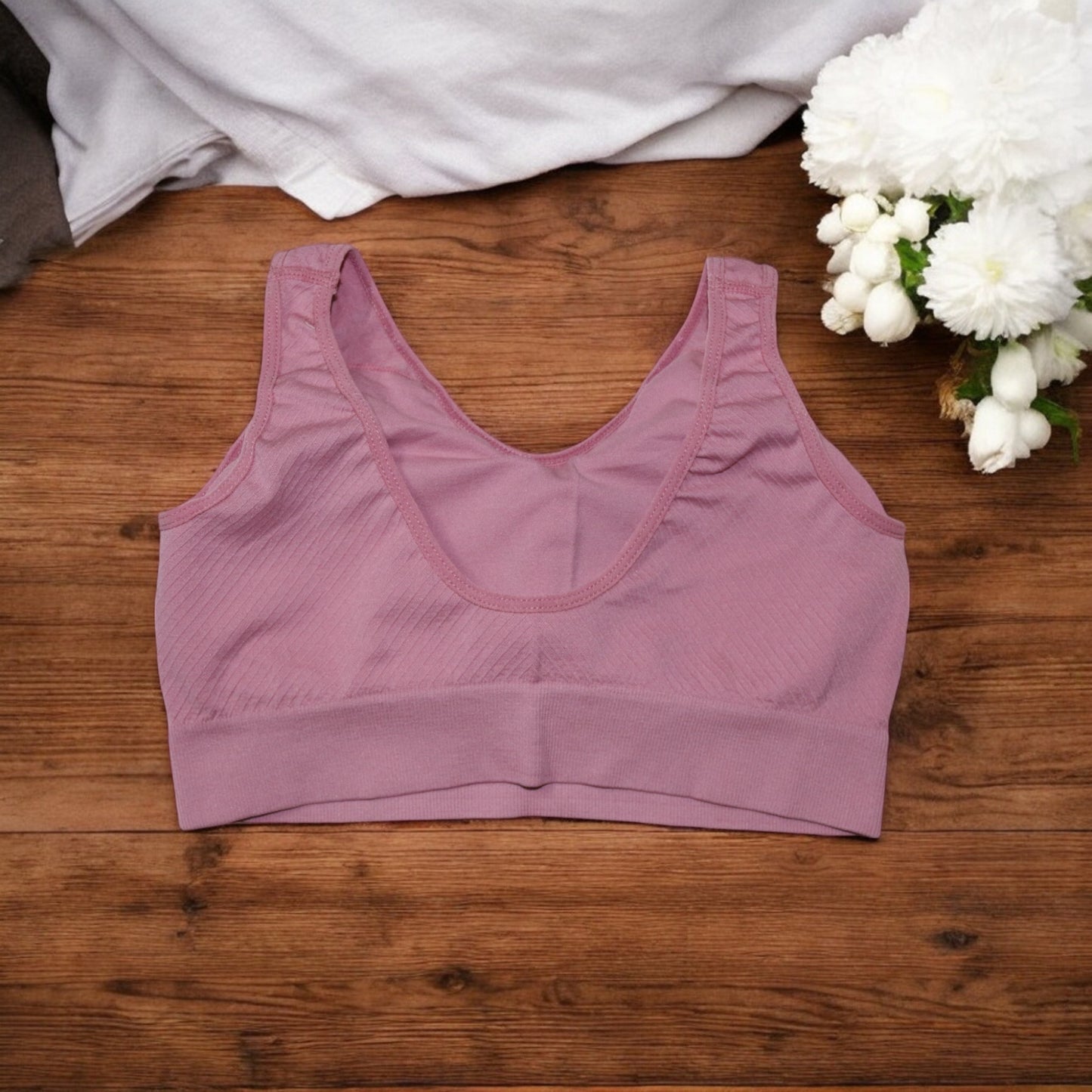 Premium Padded Sports Bra With Wide Straps