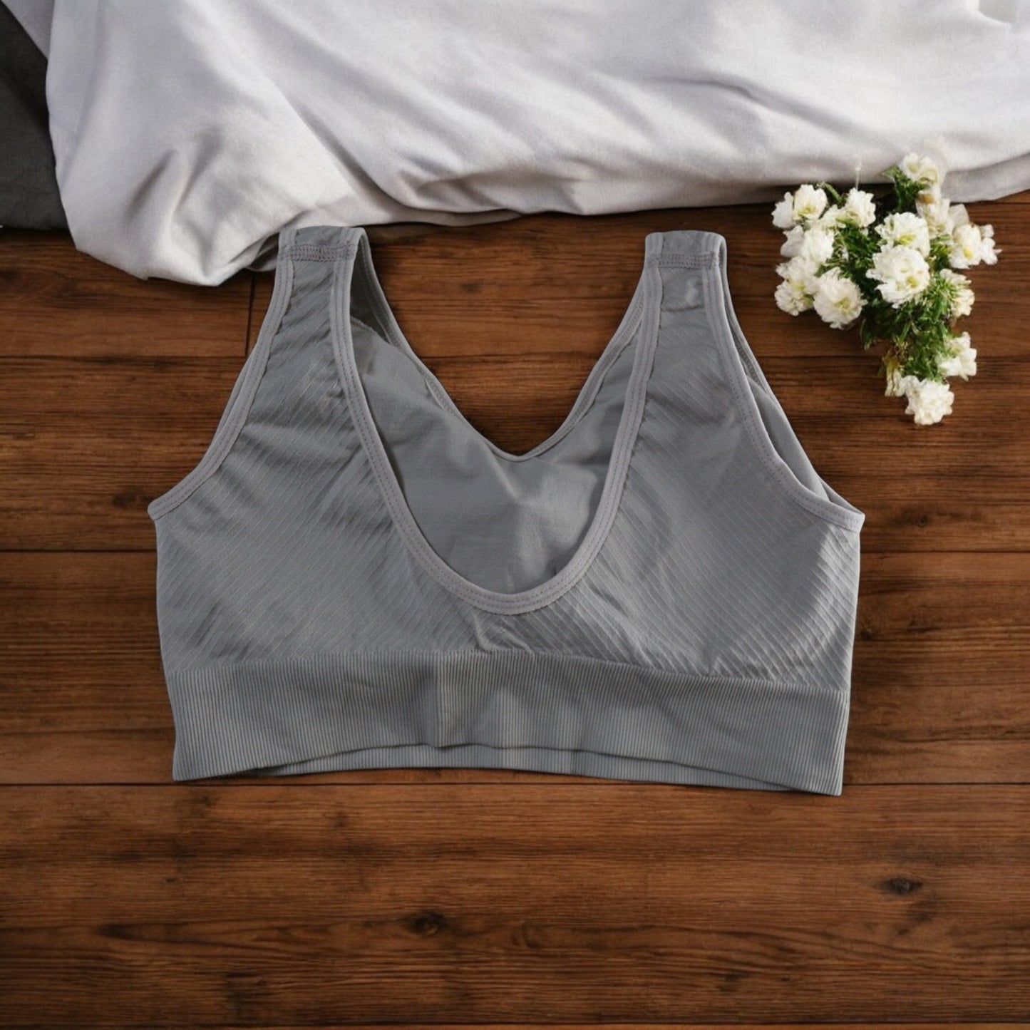 Premium Padded Sports Bra With Wide Straps